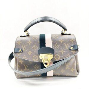 Authentic Louis Vuitton George BB Brown Monogram Hand Bag mn1374-012426